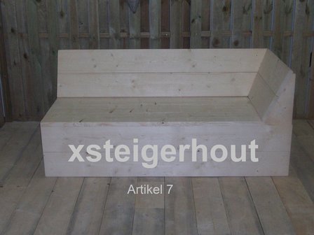 Hoekbank steigerhout hoekdeel