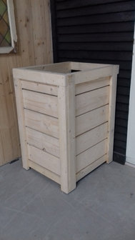 Kliko container ombouw voor een zwart schutting