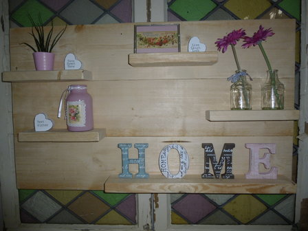 Wandbord steigerhout