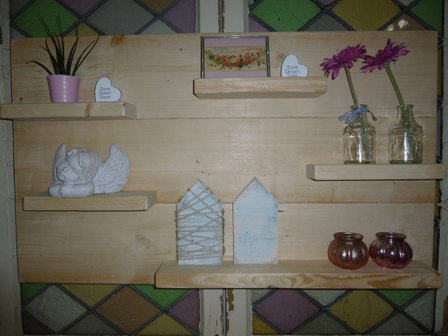 Wandbord steigerhout