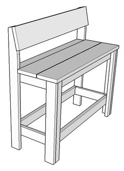 Barbank steigerhout