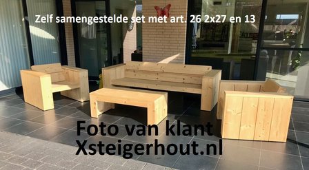 Zelf samengesteld set lounge diep klantfoto