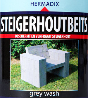 Steigerhout-beits greywash
