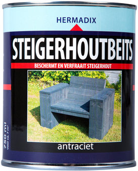 Steigerhoutbeits-antraciet