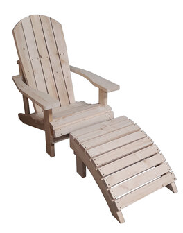 Adirondack chair met voetenbank