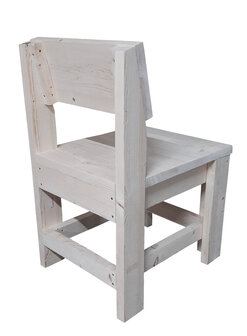 Steigerhout stoel achterkant