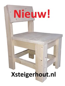 Stoel steigerhout nieuw