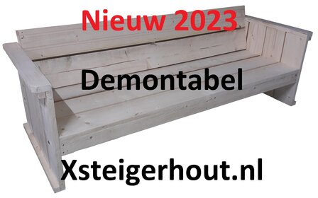 Steigerhout tuinbank demontabel nieuw