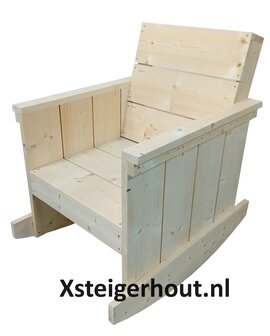 Schommelstoel steigerhout