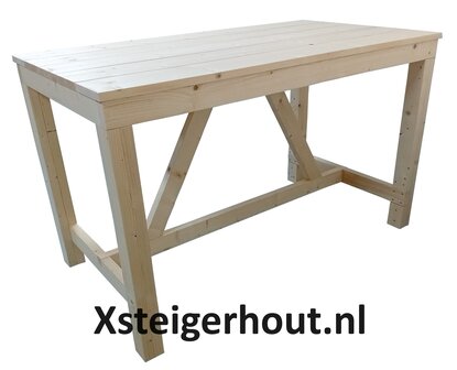 Bartafel steigerhout zijkant