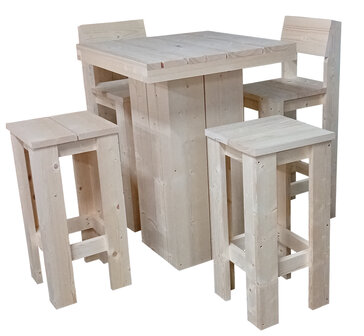 Bartafel set met 4 krukken