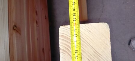 tafelpoot x 80cm breed