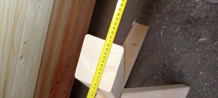 breedte poot 60cm kruispoot hout