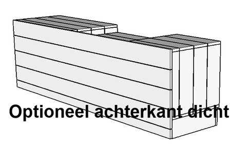 Optioneel achterkant dicht