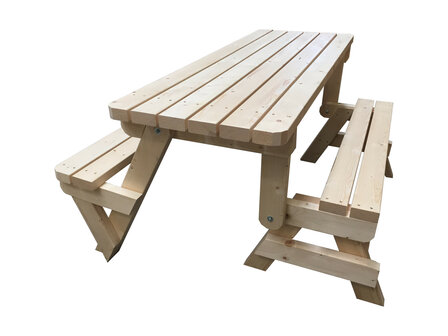Inklapbare picknicktafel als picknicktafel