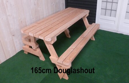 Inklapbare picknicktafel douglas hout als tafel
