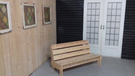 Tuinbank lariks hout bouwpakket