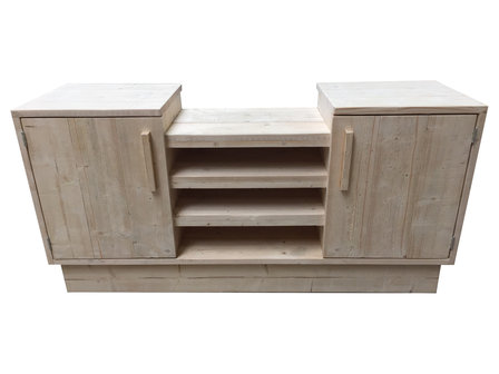 barbeque meubel steigerhout voorkant