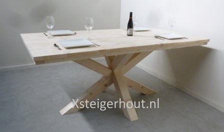 Tafel met matrixonderstel onbehandeld