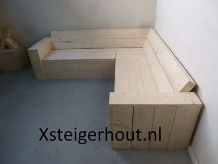 Steigerhout met opbergruimte op xsteigerhout