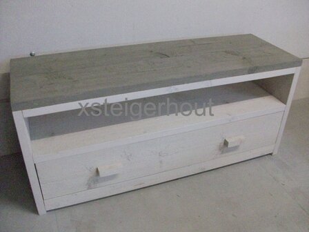 Steigerhout tv meubel met lade