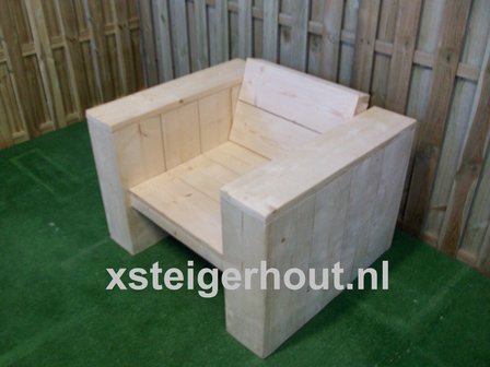 Steigerhout loungestoel diep