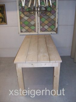 Steigerhout tafel