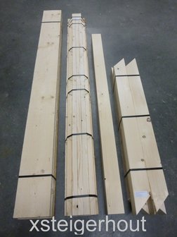 Bouwpakket steigerhout klooster tafel kruispoot