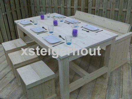 Eetset steigerhout