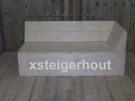 Hoekbank steigerhout