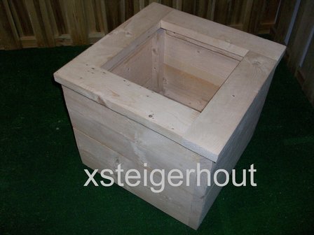 Plantenbak steigerhout binnenkant