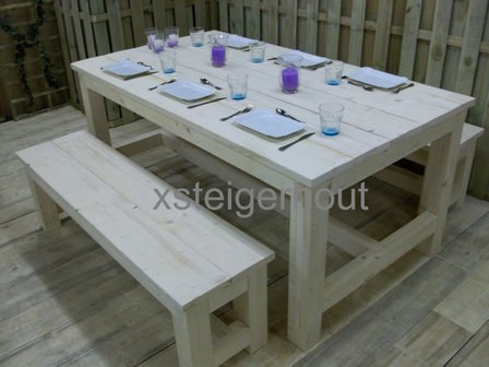 Tuinset steigerhout