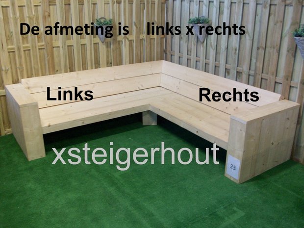Steigerhout hoekbank welke kant is links x rechts