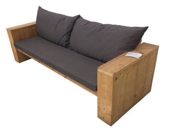 Loungebank Steigerhout kussens bouwpakket