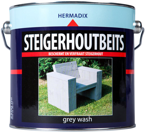 complicaties Oceanië Verplaatsing Steigerhout beits grey, grijs, blik 2500ml - xsteigerhout