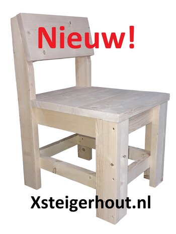 Stoel steigerhout nieuw