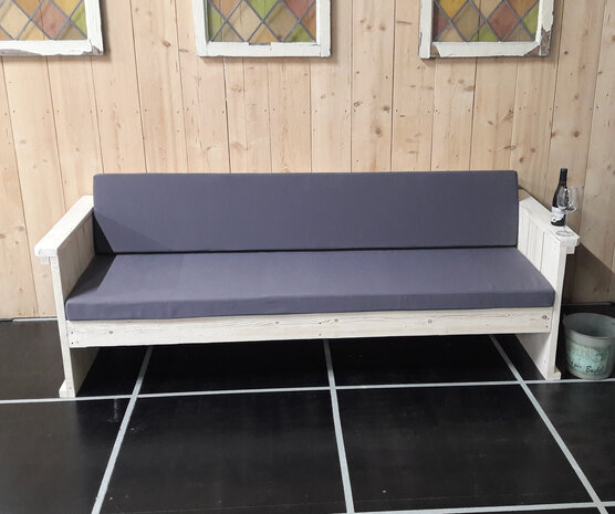 Steigerhout bank demontabel voorkant