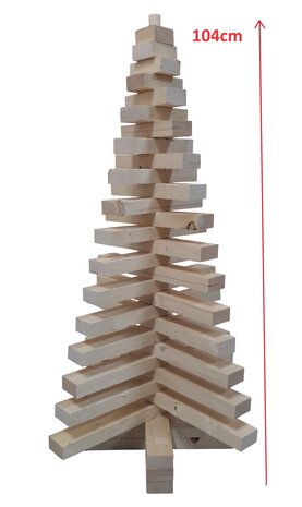 Houten kerstboom 104cm hoog