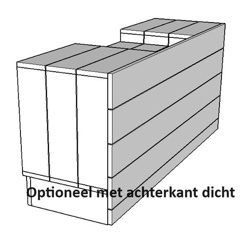 BBQ Buitenkeuken optioneel achterkant dicht