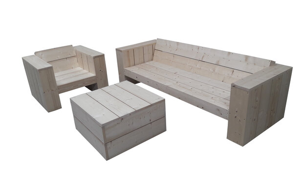 Loungeset steigerhout