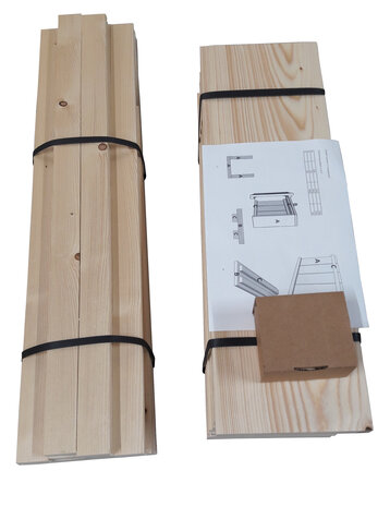 Armleuning steigerhout bouwpakket