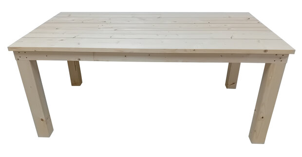 Steigerhout tafel lange kant