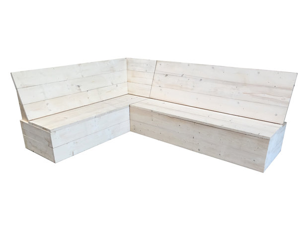 Oostenrijkse eethoekbank steigerhout 