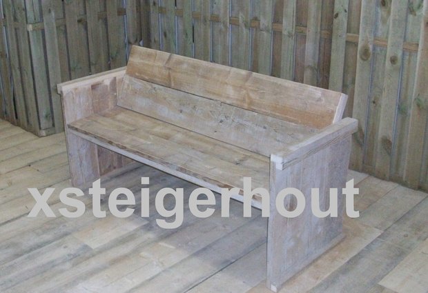 Tuinbank steigerhout