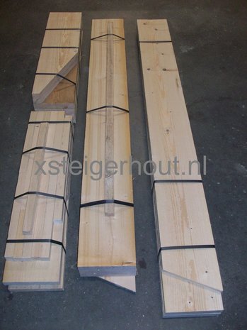 Hoekbank steigerhout bouwpakket