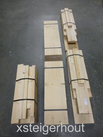 Bouwpakket loungestoel steigerhout