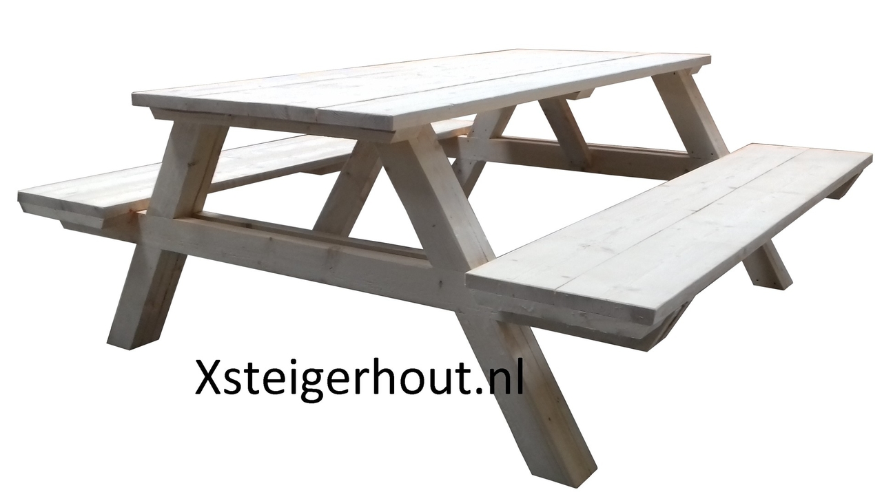 investering affix accu Picknicktafel steigerhout bouwpakket €129,- - xsteigerhout