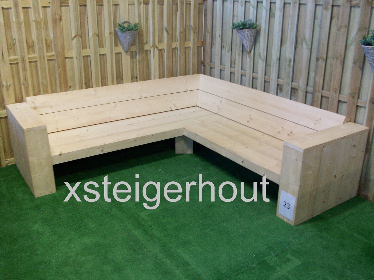 Betere Hoekbank steigerhout bouwpakket - xsteigerhout BM-89