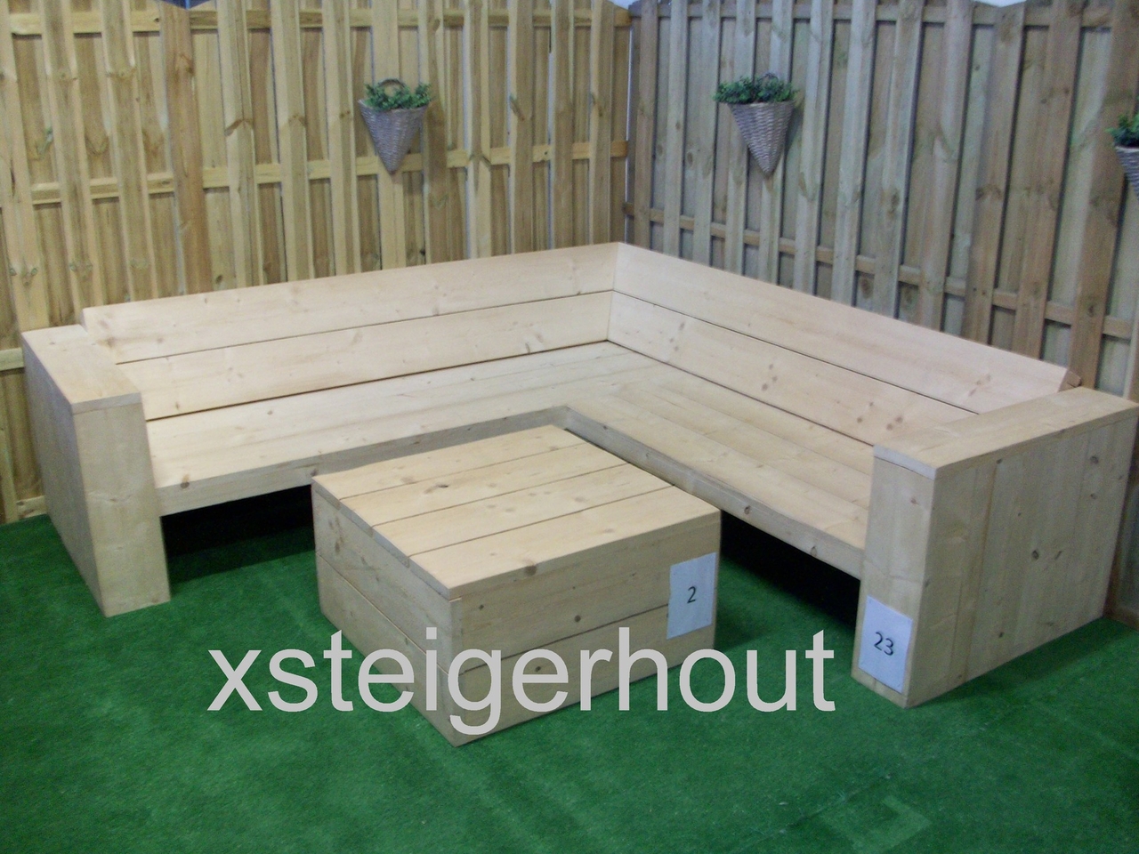 Nieuw Hoekbank steigerhout bouwpakket - xsteigerhout RC-56