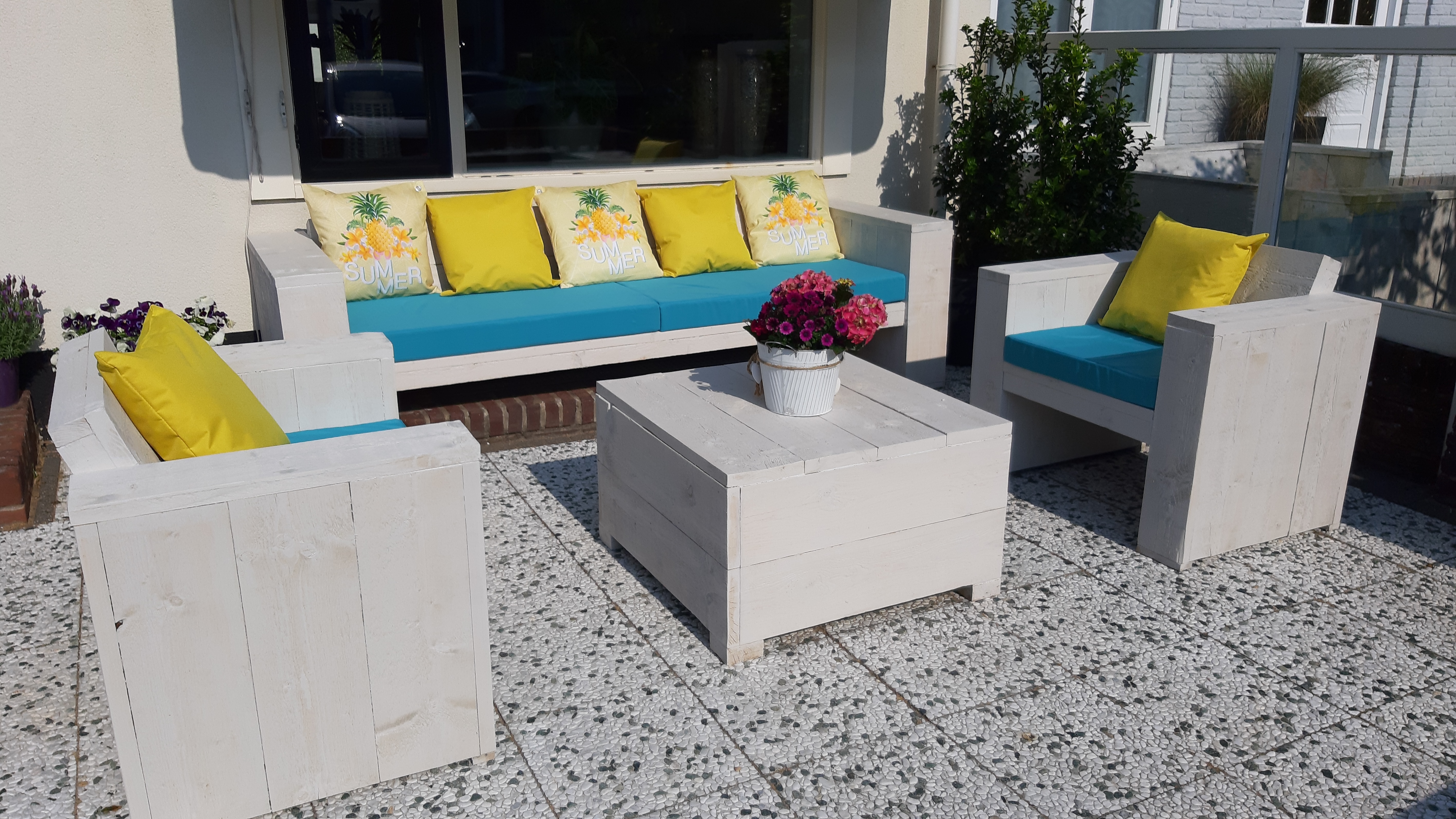 Loungeset steigerhout op maat